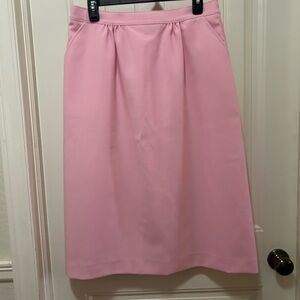Pink Pleated Midi Skirt VINTAGE